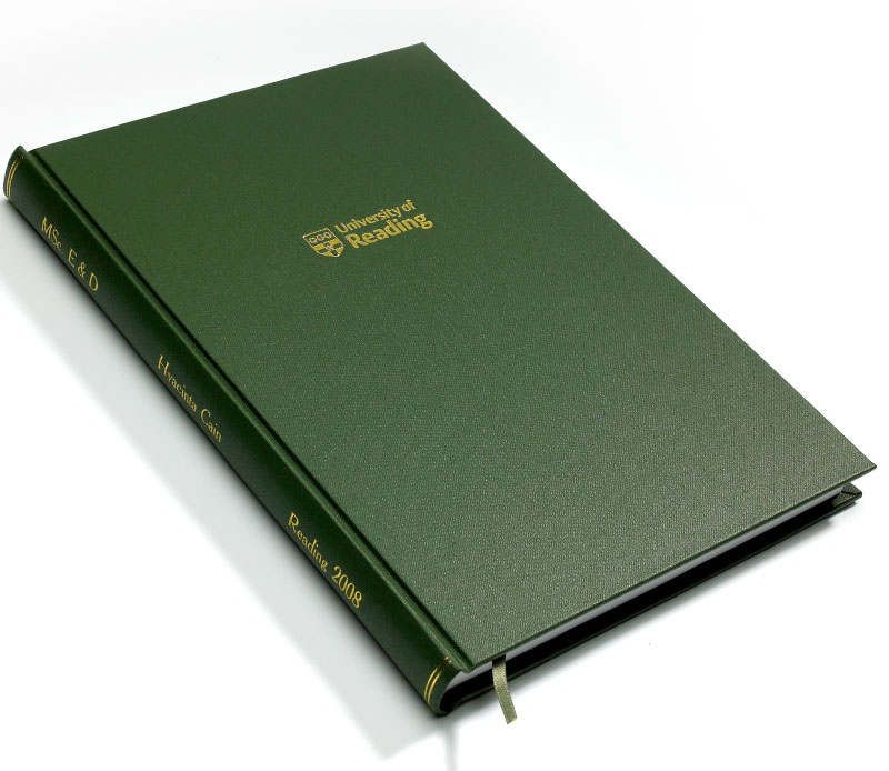 thesis binding green