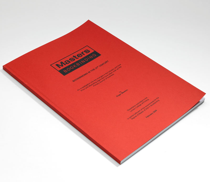 thesis binding red