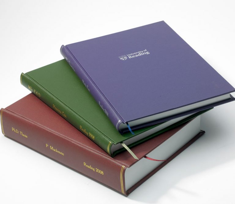 Leather bound dissertation picture